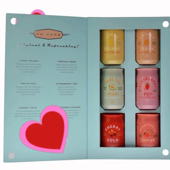 VIRAL DW Home Soda Pops Candles Original & Refreshing Candles Set 6 pieces NIB - Picture 1 of 9